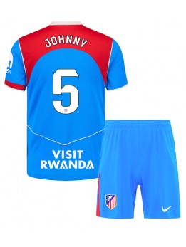 Atletico Madrid Johnny Cardoso #5 Dječji Rezervni Dres kompleti 2025-26 Kratak Rukavima (+ kratke hlače)